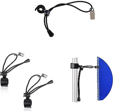 zalati Background Clamps 8pcs Photo Backdrop Clips with Metal Buckle Elastic Rope for Photography Video Studio Television Projection Scenery