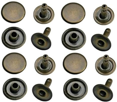 Hohlnieten, Einzelkopf, Einzelkopfniete, einseitig verschlossen, zweiteilig - 250 Stück (12 x 10 mm)