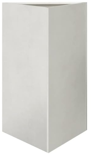 vidaXL Pflanzkübel Dreieckig 50x43x75 cm Edelstahl