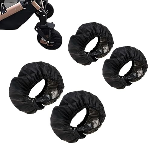 Yuaiosn 4 Pezzi Copriruota per Passeggino, Copriruote per Sedie a Rotelle, Copriruote Passeggino per La Casa, Copri Ruote Passeggino, Accessori per Passeggino, Protezioni Delle Ruote