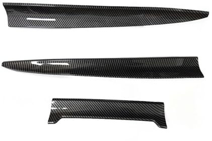 FZCSIMR Universelle Heckspoilerlippe Heckspoiler Kofferraumdeckel Heckspoilerdach Nachrüstsatz Für 3er E90 F30 G30 E60 E46 F10(Kohlefaser-Look)