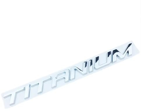 SDUEYZS Coche 3D Emblema para Ford Fiesta Focus Mondeo MK4 MK5 Edge Kuge Ecosport Fusion Titanium Automóvil Insignia Pegatina Embellecedores y Accesorios carrocería,Silver-A