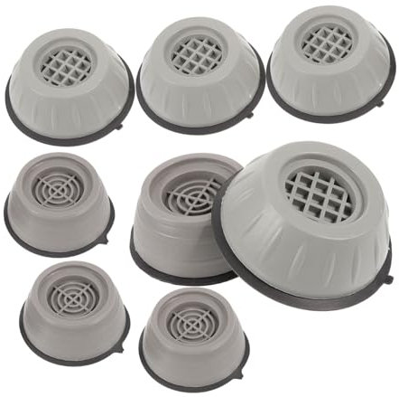 ADOCARN 8pcs Anti-slip Anti-vibration Washer and Fridge Foot Pads Set, Large and Small Sizes for Washing Machine and Refrigerator Stability and Shock Absorption
