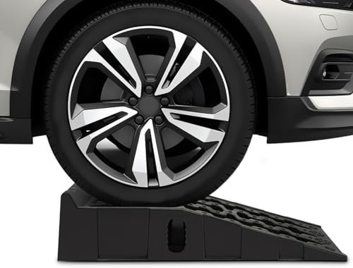 Lot de 2 rampes d'accès pour voiture, rampes élévatrices, rampes pour camping-car, caravane, caravane ou remorque, jusqu'à 7257,48 kg