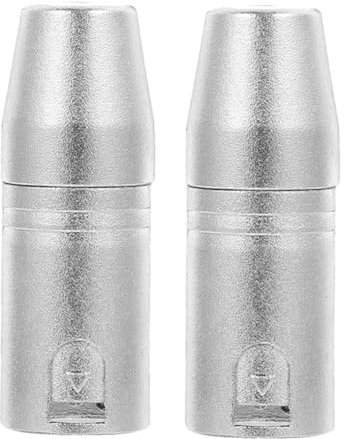 Operitacx 2pièces Adaptateur XLR Jack Adaptateur XLR Mâle Broches Jack Femelle Accessoire Audio pour Appareils Compatibles