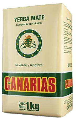 HERENCIA GAUCHA | Yerba Mate Canarias Té Verde y Jengibre, Paquete x 1 Kg