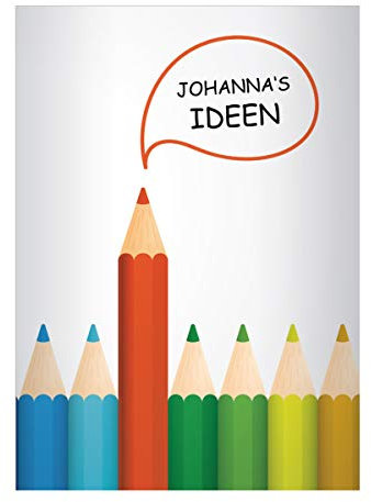 Kartenkaufrausch 16 personalisierte, Schicke, Bunte Ideen DIN A4 Schulhefte, Rechenhefte mit Doodle Muster Umschlag innen Lineatur 23 (Kariertes/rautiertes Heft)