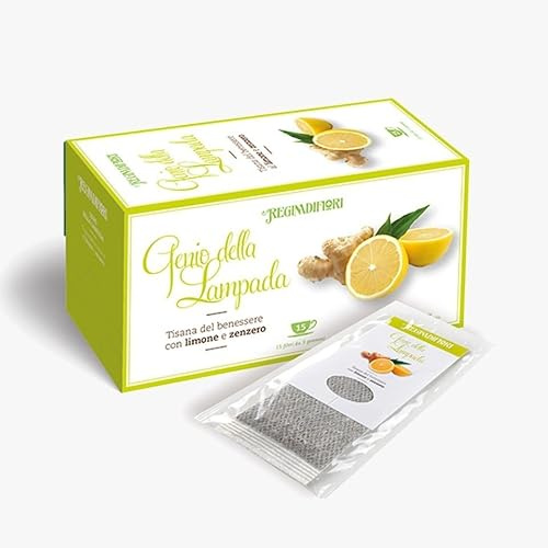 6 CONFEZIONI DI TISANA REGINA DI FIORI GENIO DELLA LAMPADA CON LIMONE E