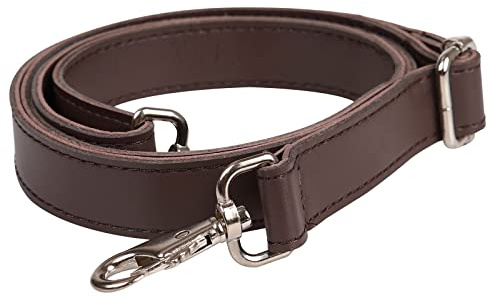 JAKAGO Correa de Hombro de piel sintética con Ganchos giratios para Hombro Accelorios de Correas para Bolso de piel Cruzada,maletín,Bandolera,Bolsa,Bricolaje,Hacer Monedero,marrón
