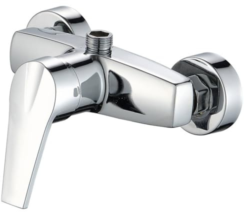 Shower Faucet Switch, Wall Mounted Bathroom Single Handle Faucet Cold Hot Water Switch, Bath Shower Valve Mixer Bathroom Tap for Bathroom