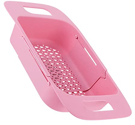 Cabilock 1 Pc Scolapiatti a Scomparsa Scolapasta Colino Pieghevole Sopra Il Lavandino Stendibiancheria Pieghevole Portautensili in Silicone Colino Da Cucina Scalabile Pp Setaccio