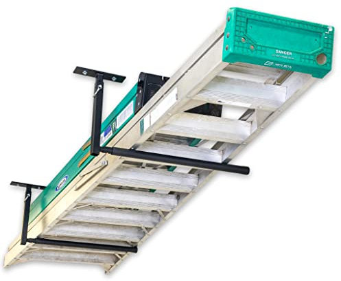StoreYourBoard Adjustable Ceiling Rack, Garage Storage Mount, Folding & Extension Ladders, Overhead Hanger