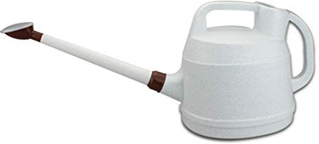 PHH hsj Hervidor de Colada Plástico Hogar Suministros de jardinería creativos Riego Flores Balcón Plantar Regaderas Práctico de Gran tamaño Grueso 7L Blanco, Beige Alta Capacidad (Color : White)