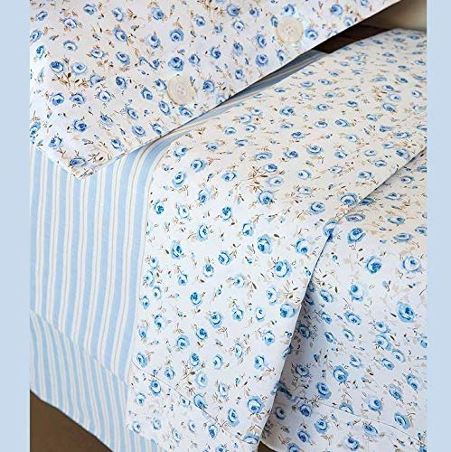 Bossi Completo lenzuolo MATRIMONIALE collezione MARTHA O'NEIL articolo FLORINE variante 21 azzurro