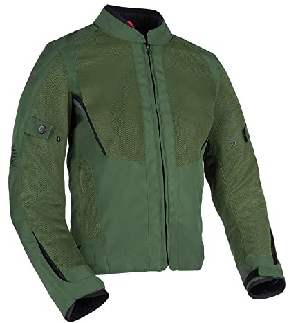 Oxford Women's Iota 1.0 Air Mesh Textile Motorcycle Jacket, Khaki, 10