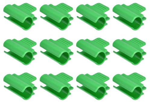 sourcing map Greenhouse Clamps for 3/4 PVC Pipe, 40pcs Greenhouse Film Clamps Shading Net Rod Clip Garden Hoops for Row Cover, Greenhouse Plastic Sheeting