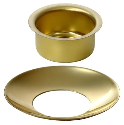 Bougeoir en laiton 10-22 mm - Douilles et attrape-gouttes en laiton - Individuels ou en lot pour bougies de 10 mm, 12 mm, 14 mm, 17 mm, 20 mm et 22 mm - Taille : 10 mm - Douille + attrape-bougie -