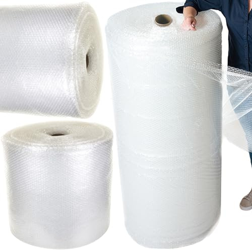 Bubble Wrap Large Rolls Of Premium Quality Packaging Material Great for House Moving, Removals & Storage Bulk Buy 300mm, 500mm, 750mm & 1000mm (500mm x 100m, 1 Roll)