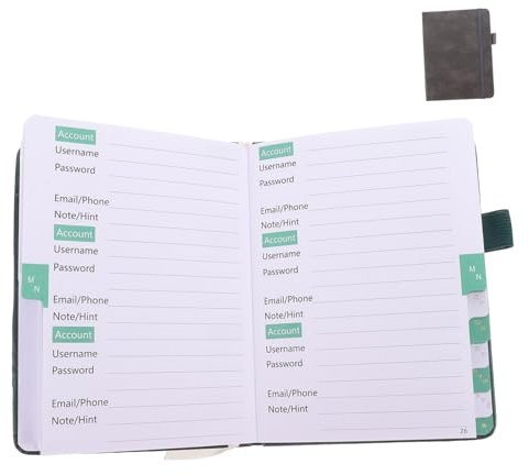 NAMOARLY Adressbuch Tragbarer Adress-Organizer Für Telefonnummern Einfach Zu Bedienen Langlebiges Design Praktisch Für Büro Und Zuhause Perfektes Für Freunde Und Familie