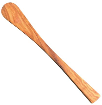 ESPÁTULA MEDIANA DE MADERA DE OLIVO ARTESANAL de 30cm. Hecho a mano por un artesano de España. ENVÍO GRATIS