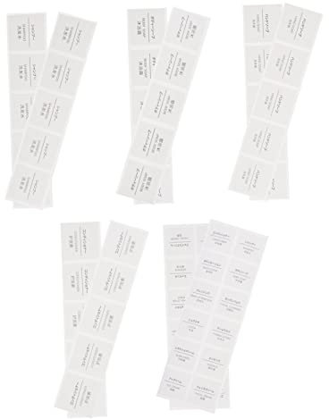 EXCEART 50blätter Wasserdichte Selbstklebende Etikettenaufkleber Für Kosmetik-klassifizierungsetiketten Flaschenetiketten Reiseetiketten