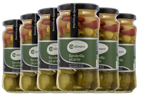 Banderillas picantes Coaliment 330 g x 6 frascos. Total 1.98 kg