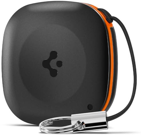 Spigen Tag Me Localizzatore Chiavi Bluetooth Tracker Compatibile con l'app Trova la mia di Apple (SOLO iOS e MacBook) (1 confezione), Ricerca oggetti Bluetooth, Localizzatore Valigie/Bagagli - Nero