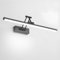 Klighten Led Miroir Lampe Salle de Bain 40cm,12W 970 LM Lampes de salle de bains,Rotating Lampe Miroir Salle de Bain Ip44, Aluminium Applique Murale, Miroir Salle de Bain 5500K Blanc Froid,Noir