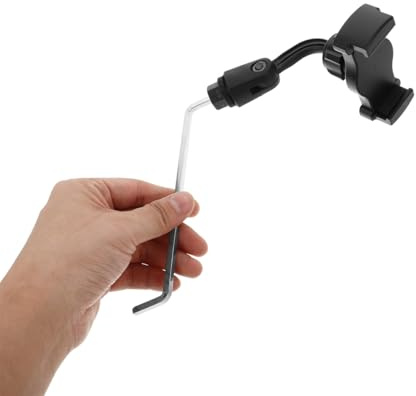 BESTonZON Supporto per telefono per sassofono, supporto telefono sassofono, telefonico sassofono, morsetto sassofono, Black Abs