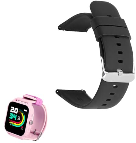 GUIBEIZU Compatible pour Mode Silicone Classique Bracelet De Remplacement Compatible pour KURIO Montre Connectée Smart Watch pour Enfant et Adolescent