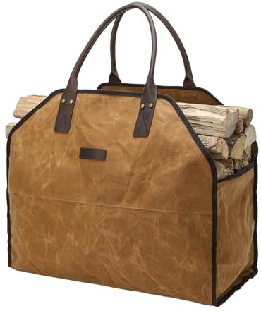 Vettore Di Legna Da Ardere - Carrier Del | Wood Tote Resistente All'acqua | TOTE BAM 59X17X48CM Per Legna Da Ardere, Cartolina Multifunzionale Per Il Carrello Per I Barbecue In Campeggio Per Le