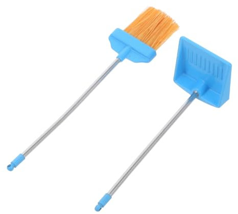 VALICLUD 1Set Mini Broom and Dustpan for Halloween Decor Broom Prop for Mini House Furniture for Crafting and Various Scenes