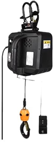 SRFTT Paranco Elettrico Piccolo, Gru, Telecomando Wireless, 200 kg/21 m, 1300 W, 220 V, paranco Elettrico Portatile per Uso Domestico, 300 g/15 m