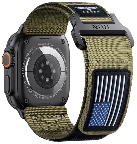 Nylon Strap Compatible with Apple Watch Ultra 2 Strap 49mm, Breathable and Lightweight Watch Band for Apple Watch Ultra Band for Men