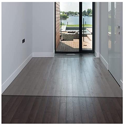 Tappetino per la protezione del pavimento in PVC trasparente Passino in plastica non colposa per pavimenti per pavimenti in legno Matro per porte per la casa 1,5 mm di spessore 85/105/125/145/165 cm