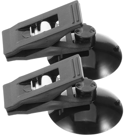 ibasenice Car Suction Cup Clip Holder for Parking Permits and Id Cards Multi-functional Windscreen Ticket Clamp with Secure Grip for Office Home and Vehicle Use