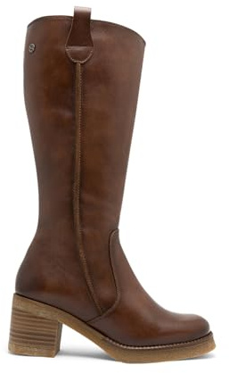 Porronet Botas De Piel Con Cremallera Cuero Mar