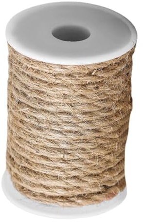 Mobestech Cuerda de Cáñamo Natural de Cordel Grueso para Manualidades Jardinería y Decoración del Hogar para Proyectos Creativos