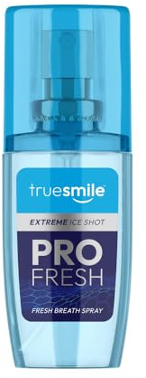 Truesmile Pro Fresh Extreme Ice Shot Fresh Breath Spray, 30ml, Oral Care Solution for Bad Breath and Dry Mouth Relief, Instant Freshness Formula