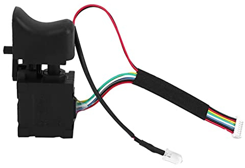 Interruptor de taladro eléctrico a prueba de polvo de 7,2 V-24 V, interruptores de gatillo inalámbricos con luz pequeña para potencia demasiado variable, controlador de velocidad variable