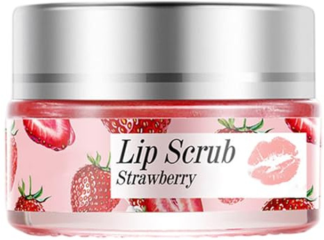 Scrub per labbra Esfoliante Labbra Idratante per la notte Crema per dormire Balsamo riparatore per la cura, Fragola