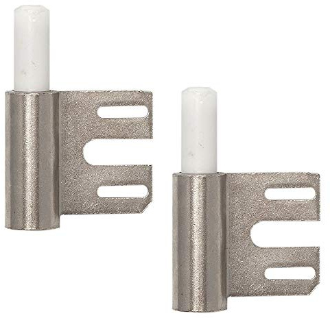 Gedotec Stahlzargen-Band Variant-Rahmenteil V 8100 WF vernickelt für Innen- & Drehtüren | Anschlag DIN links & rechts | MADE IN GERMANY | Tragkraft 40 kg | 2 Stück - Spezial-Rahmenteil Türbänder