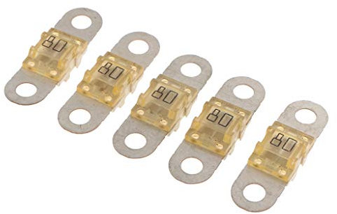 Shiwaki 5pcs MEGA Auto Sicherung Kfz Hochstromsicherung Schraubsicherung Flachstecksicherung Streifensicherung - wie beschrieben 80A
