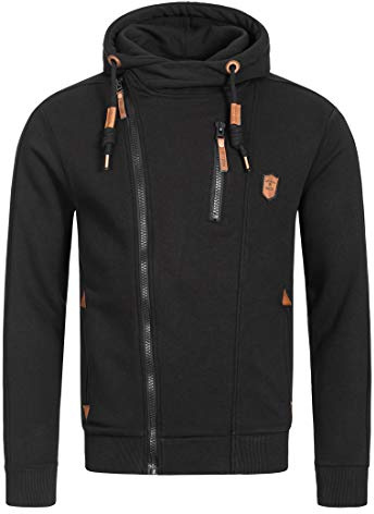 Indicode Herren Elm Casual Kapuzensweatjacke Zip-Hoodie mit Reisverschluss