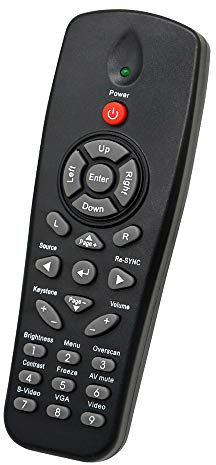 Aimdio Telecomando del Proiettore per Optoma DS211 EX531P S316 S300 DS216 X300 DX619 TS526 DS322 DS323 DS325 DS326 DW312 DW318 DX319 DX621 DX623 Videoproiettore