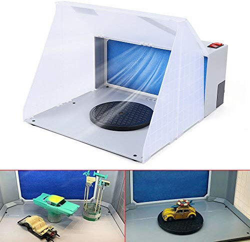 Kit di montaggio per cabine a spruzzo per aerografo, portatile, impianto di aspirazione, scatola professionale per aerografo, per nebulizzazione, filtro di ricambio