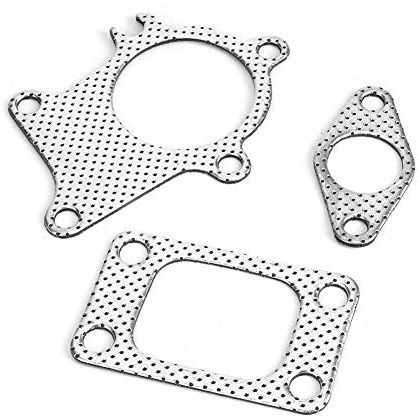 Dichtung Turbolader, 38 mm/1,5 Zoll Dichtung 5-Schrauben-Fallrohr-Combo-Kit passend für T3/T4-Turbolader