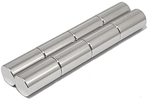 LeBigMag® | extrem Starke Neodym Zylinder | ø 1 cm, 1,8 cm hoch | Office Stabmagnete Büromagnete | Powermagnete für Whiteboard Magnettafel