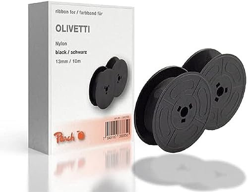 Peach Farbband ersetzt Olivetti, schwarz, Nylon, 13mm/10m, Ribbon Gr1
