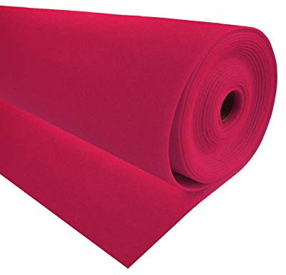 Bastelfilz 5m Rolle Filz 90cm x 1,5mm Dekofilz Taschenfilz Filzstoff, Farbe:fuchsia